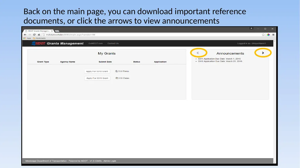 Grant Management System 5310/5311 Application - slide 16 of 44