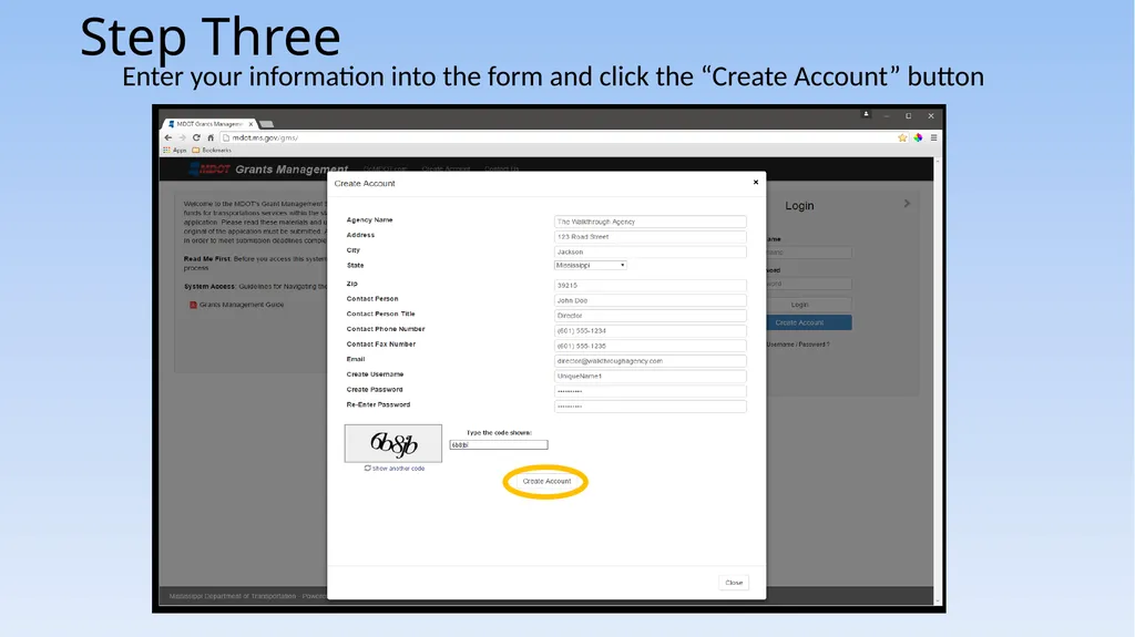 Grant Management System 5310/5311 Application - slide 6 of 44
