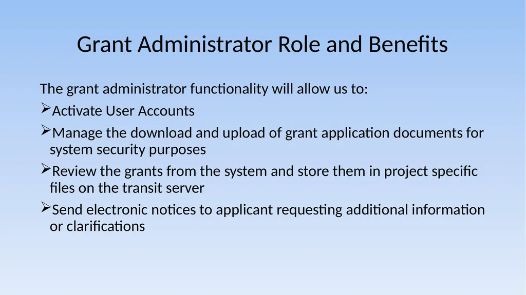 Grant Management System 5310/5311 Application - slide 37 of 44