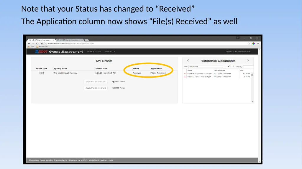 Grant Management System 5310/5311 Application - slide 28 of 44
