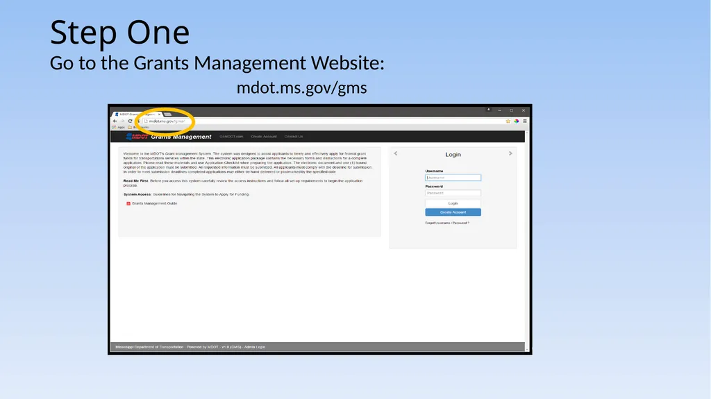 Grant Management System 5310/5311 Application - slide 4 of 44