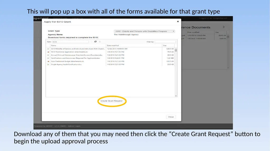 Grant Management System 5310/5311 Application - slide 18 of 44