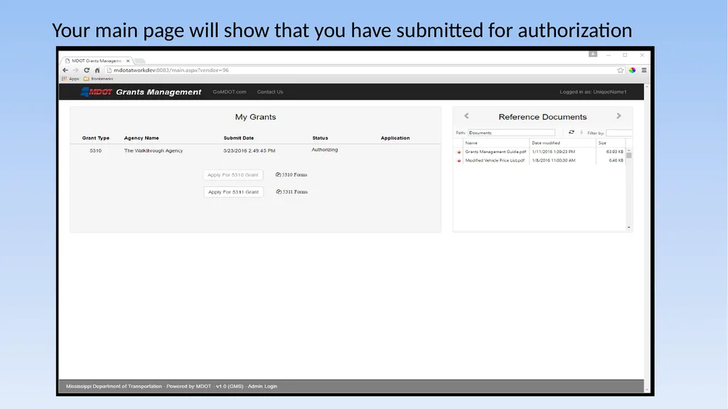 Grant Management System 5310/5311 Application - slide 19 of 44