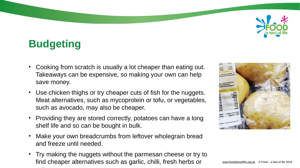 Take out? Cook in! Aims and objectives Aim To make - slide 10 of 14