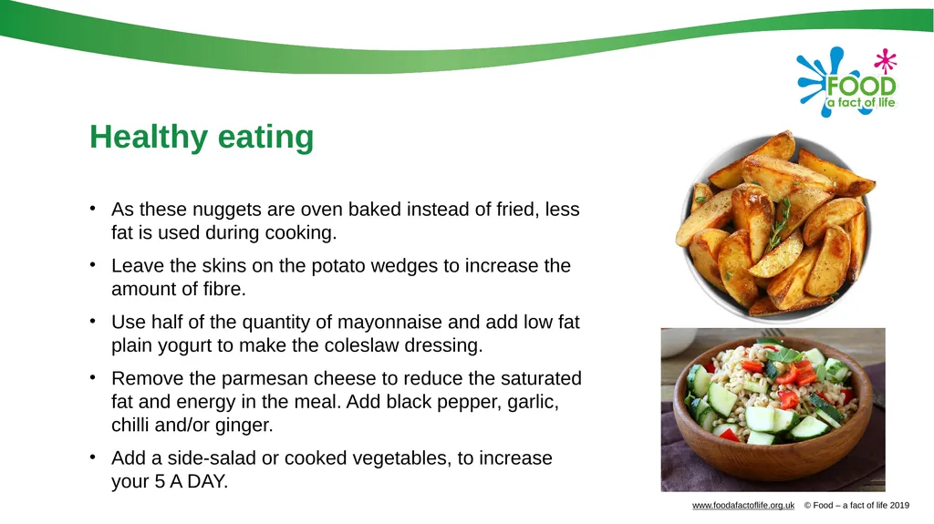Take out? Cook in! Aims and objectives Aim To make - slide 9 of 14