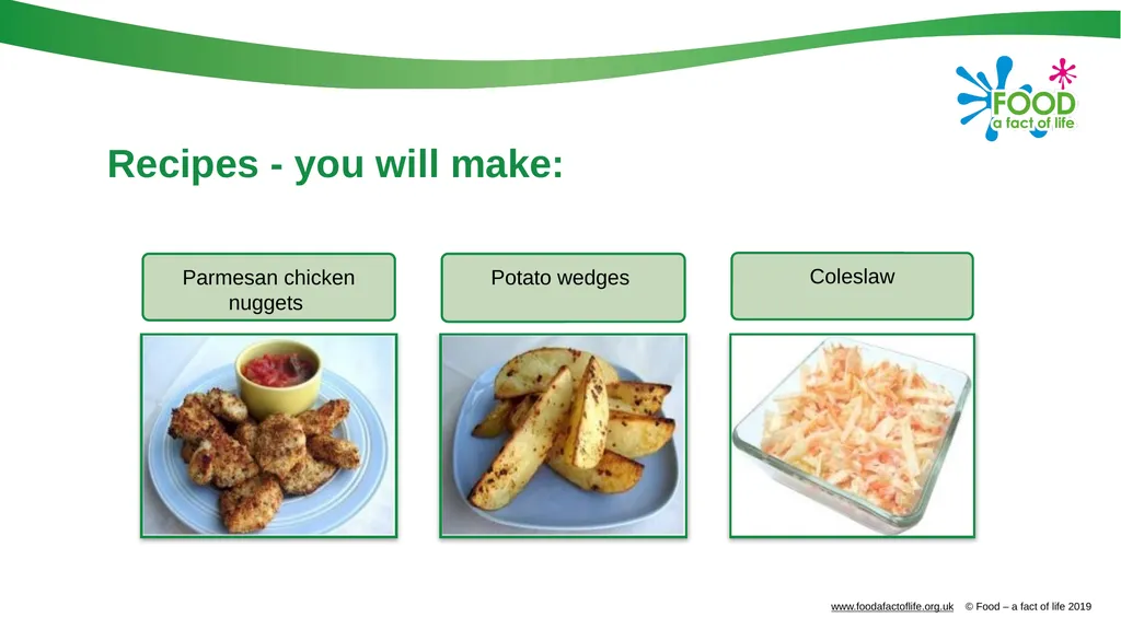 Take out? Cook in! Aims and objectives Aim To make - slide 5 of 14