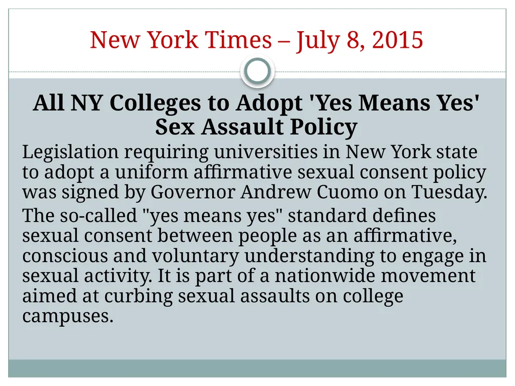 Title IX training for SUNY Cobleskill Student - slide 4 of 36