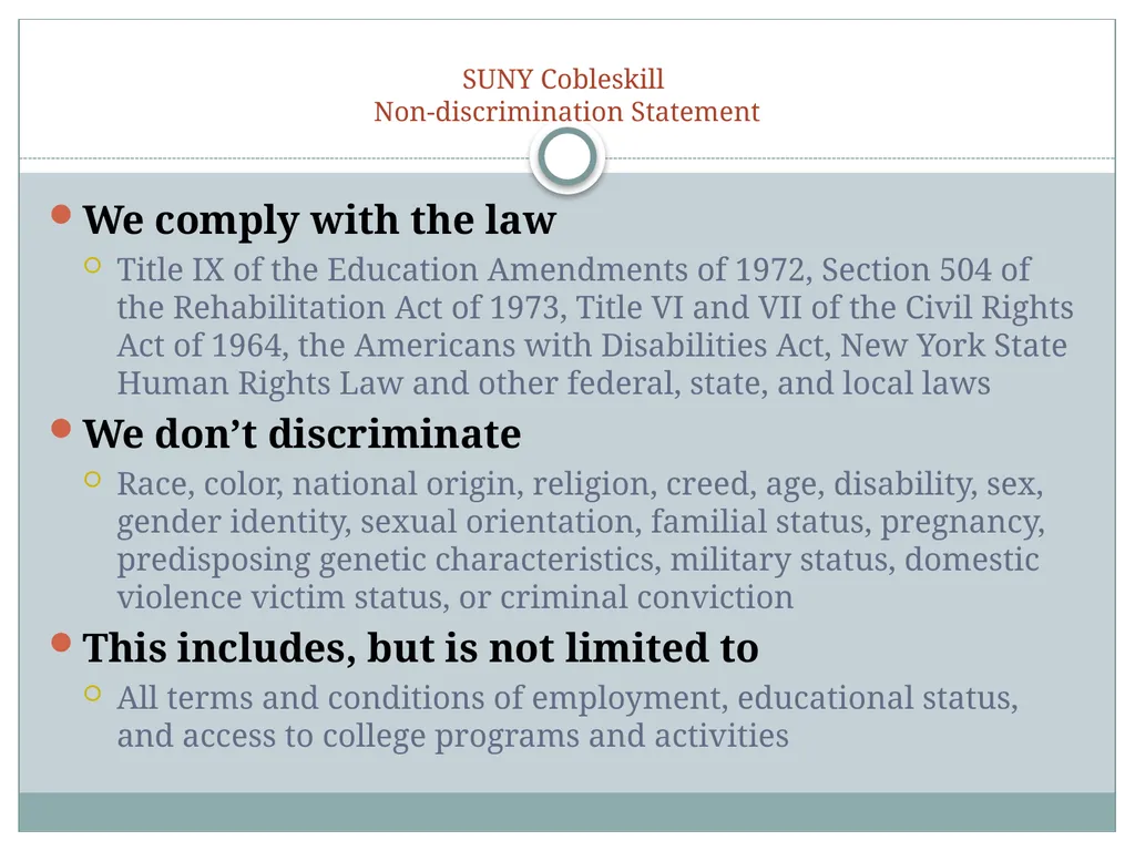 Title IX training for SUNY Cobleskill Student - slide 35 of 36