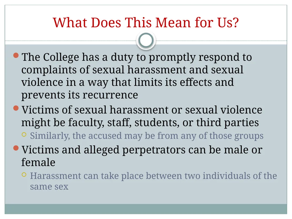 Title IX training for SUNY Cobleskill Student - slide 7 of 36