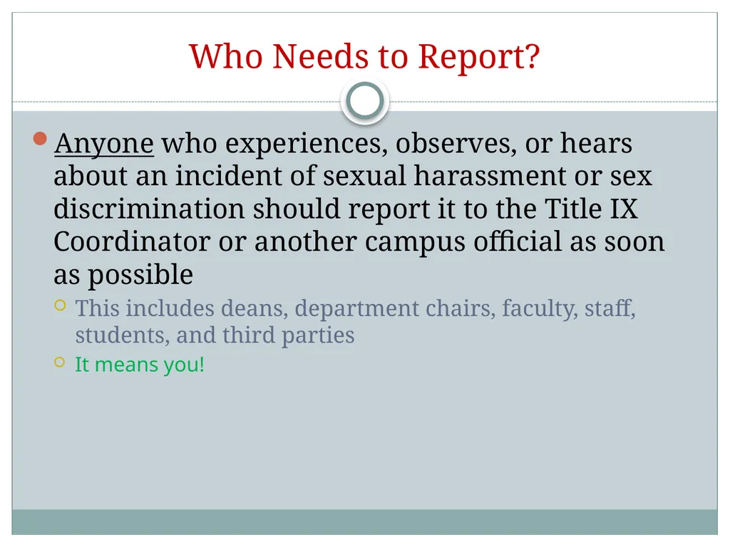 Title IX training for SUNY Cobleskill Student - slide 9 of 36