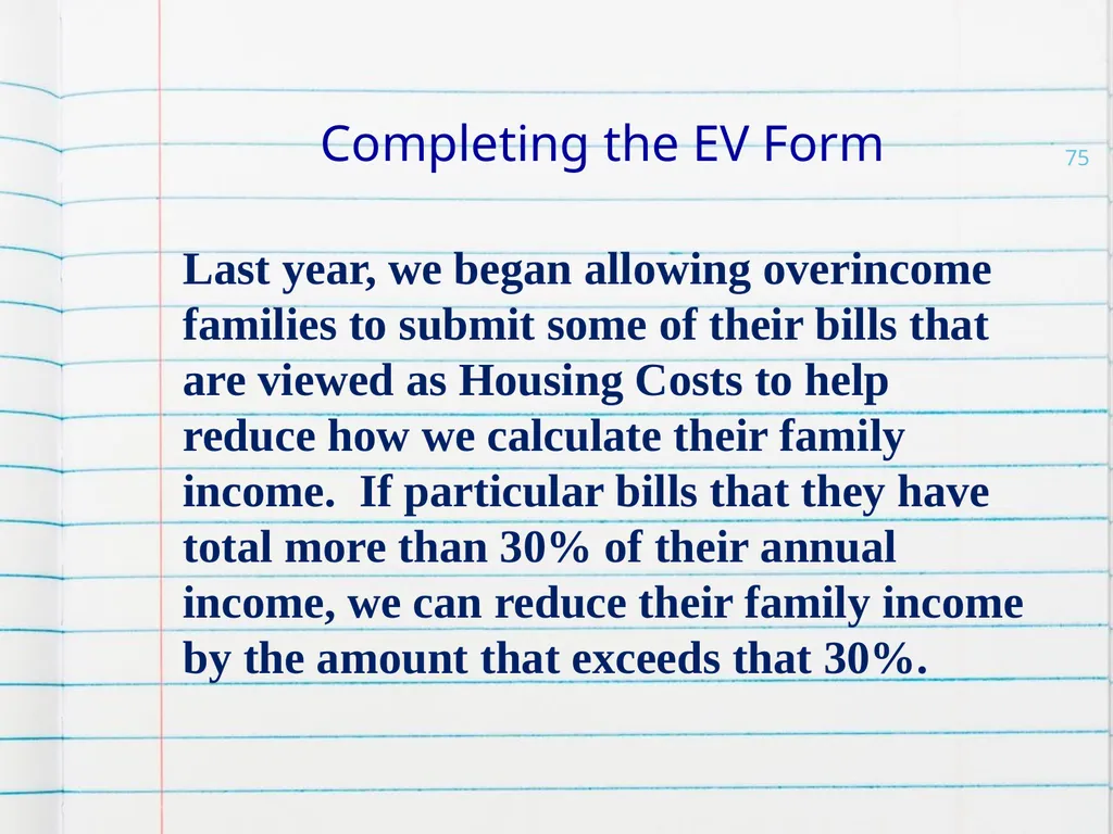 Head Start ERSEA Training 2026-27 Eligibility - slide 75 of 103