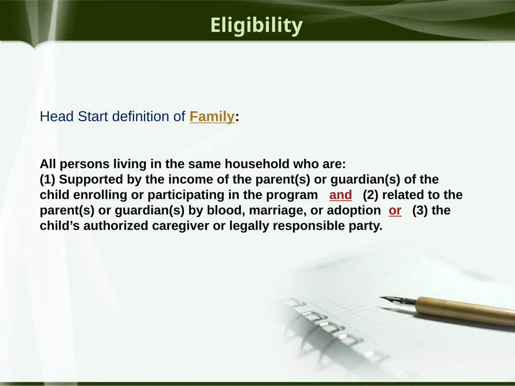Head Start ERSEA Training 2026-27 Eligibility - slide 42 of 103
