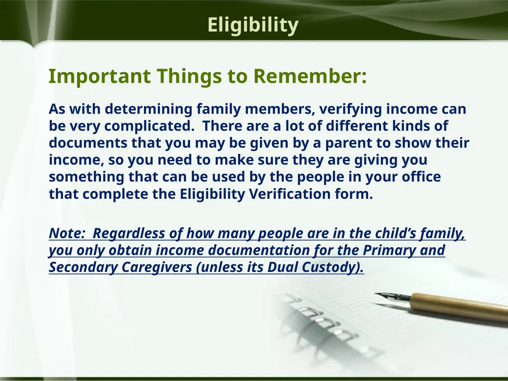 Head Start ERSEA Training 2026-27 Eligibility - slide 55 of 103