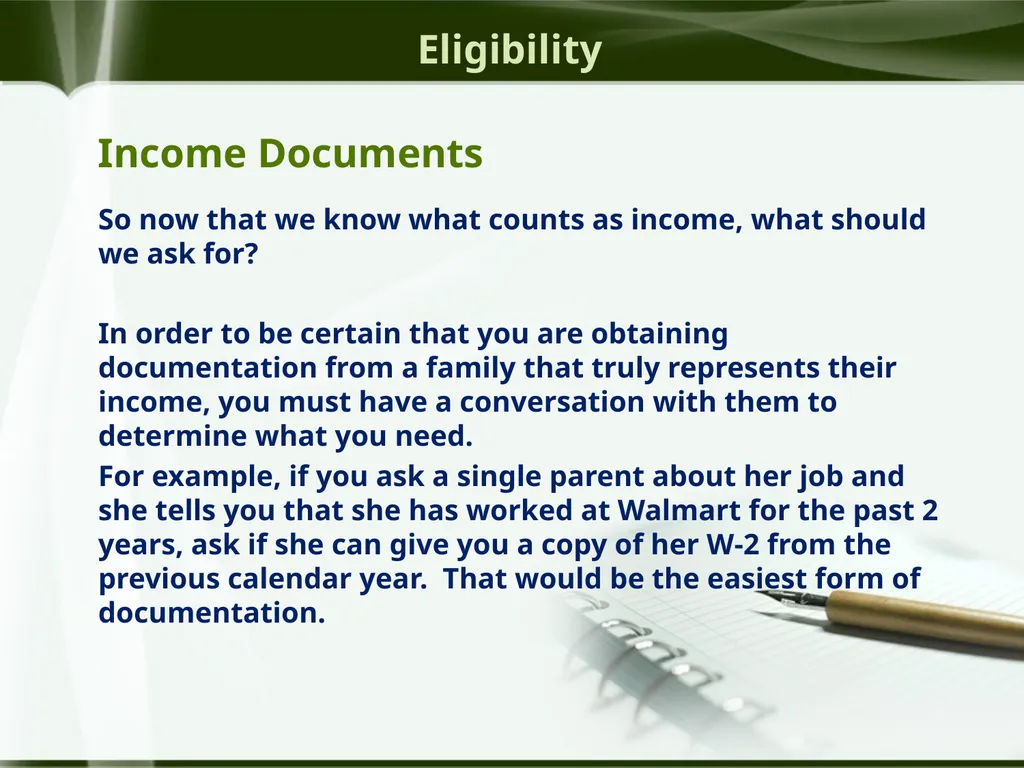 Head Start ERSEA Training 2026-27 Eligibility - slide 58 of 103