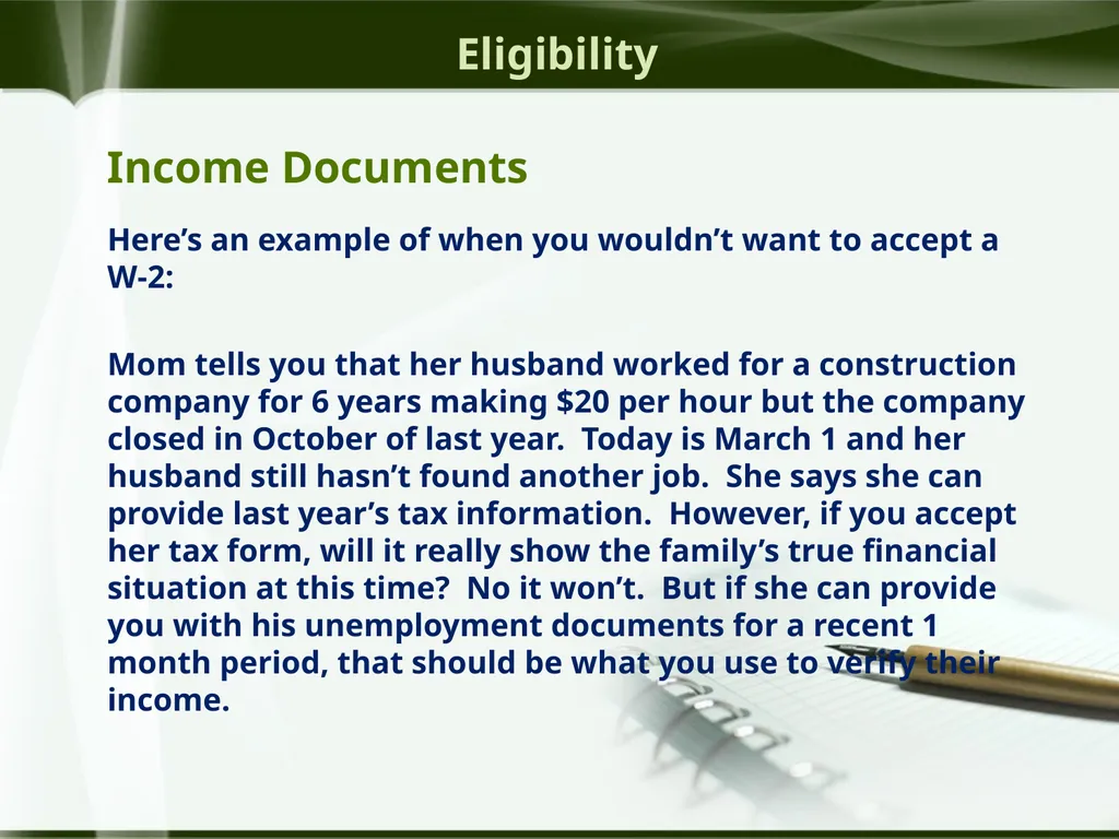 Head Start ERSEA Training 2026-27 Eligibility - slide 60 of 103