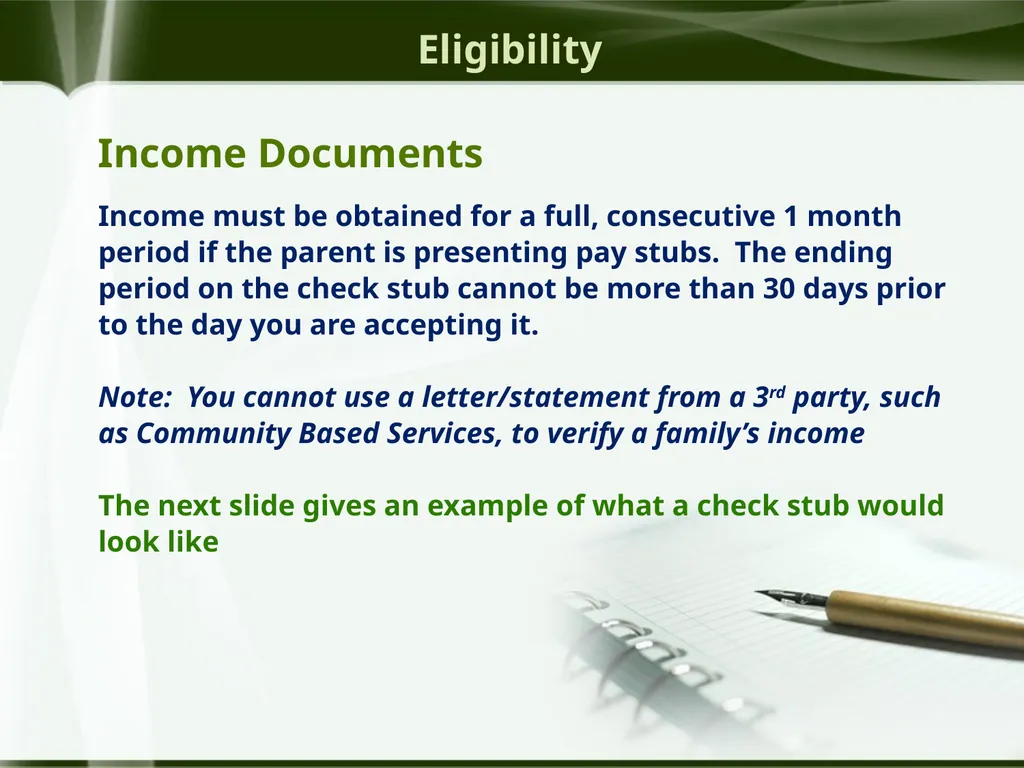 Head Start ERSEA Training 2026-27 Eligibility - slide 61 of 103