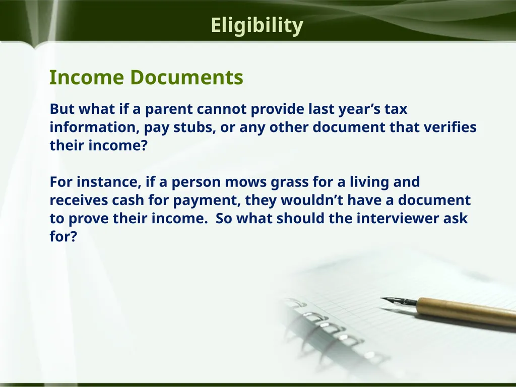 Head Start ERSEA Training 2026-27 Eligibility - slide 63 of 103