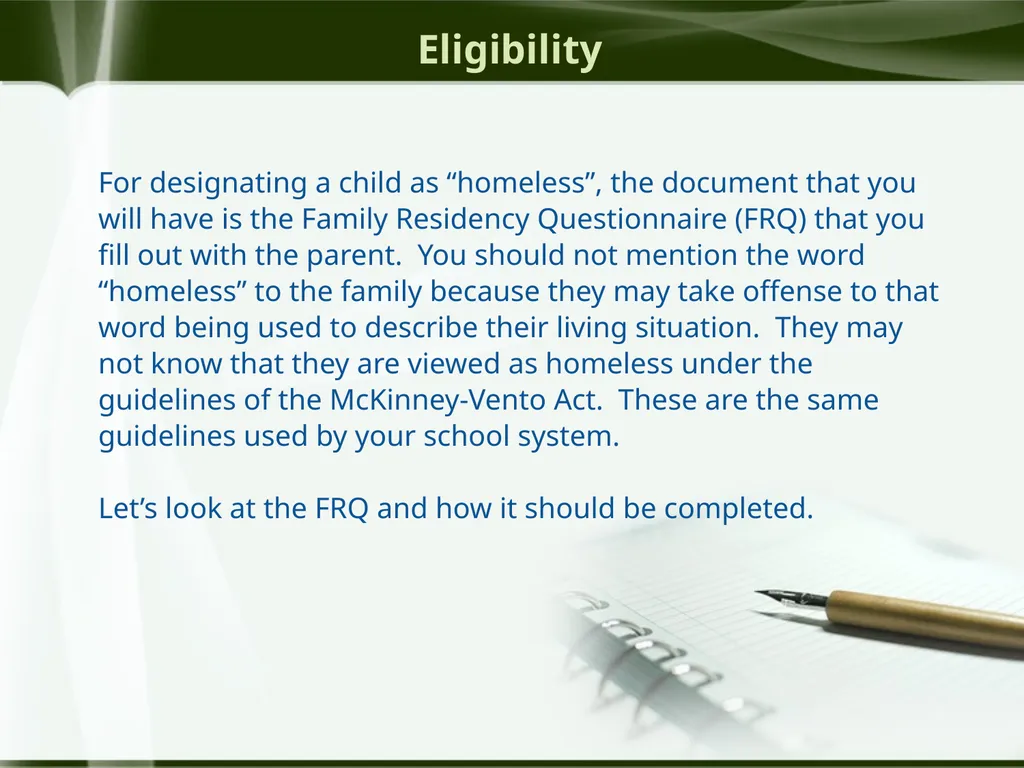 Head Start ERSEA Training 2026-27 Eligibility - slide 85 of 103