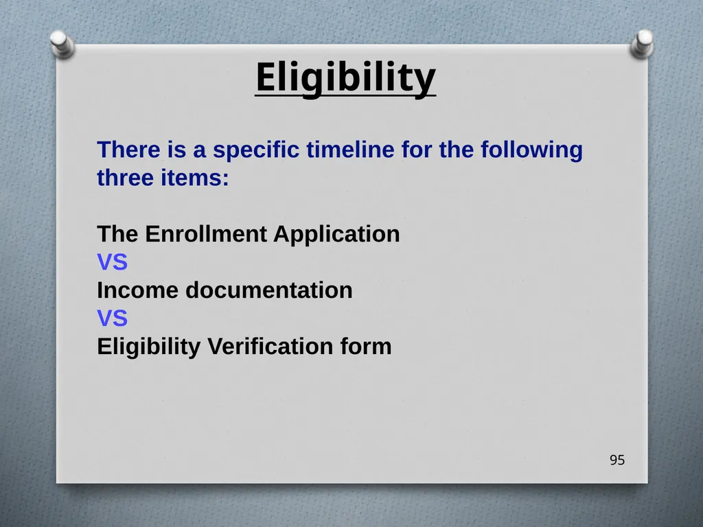 Head Start ERSEA Training 2026-27 Eligibility - slide 95 of 103