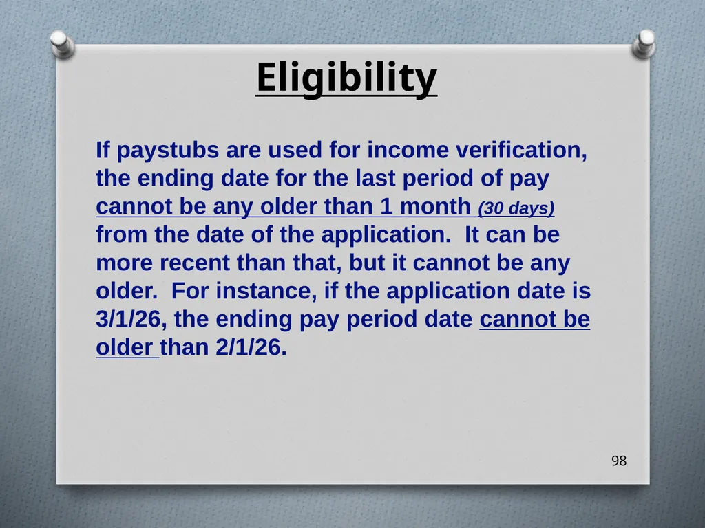 Head Start ERSEA Training 2026-27 Eligibility - slide 98 of 103