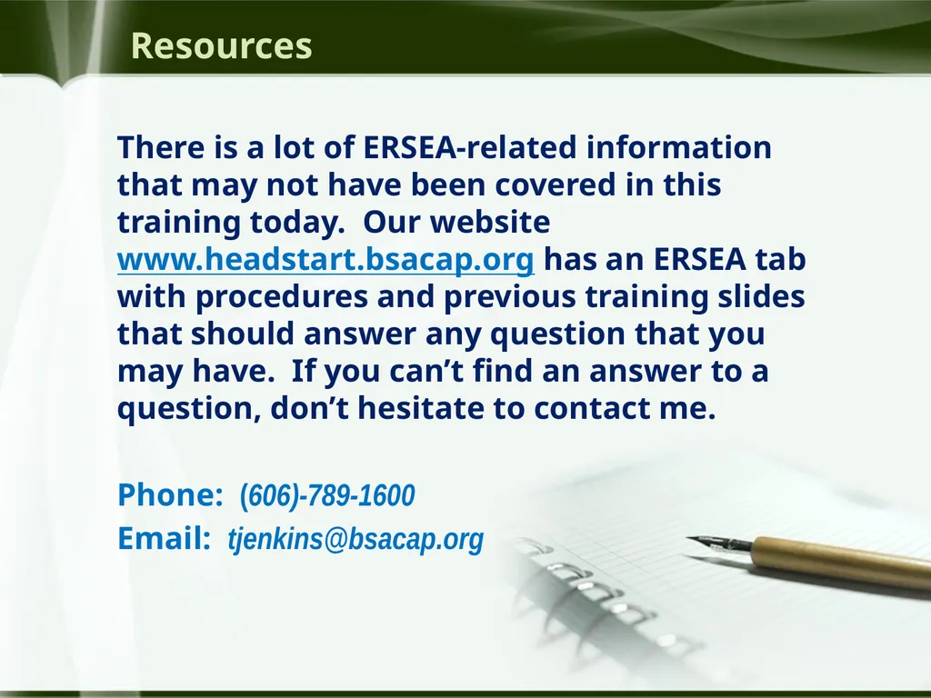 Head Start ERSEA Training 2026-27 Eligibility - slide 103 of 103