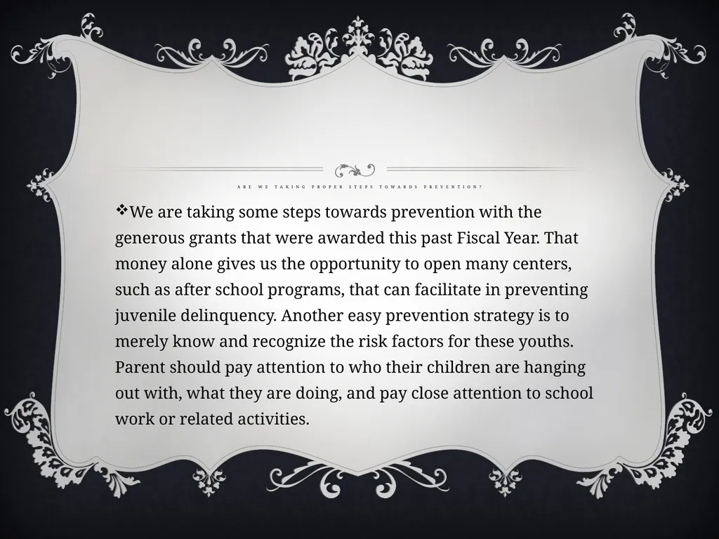 Juvenile delinquency By: The Second Group (hold - slide 22 of 22