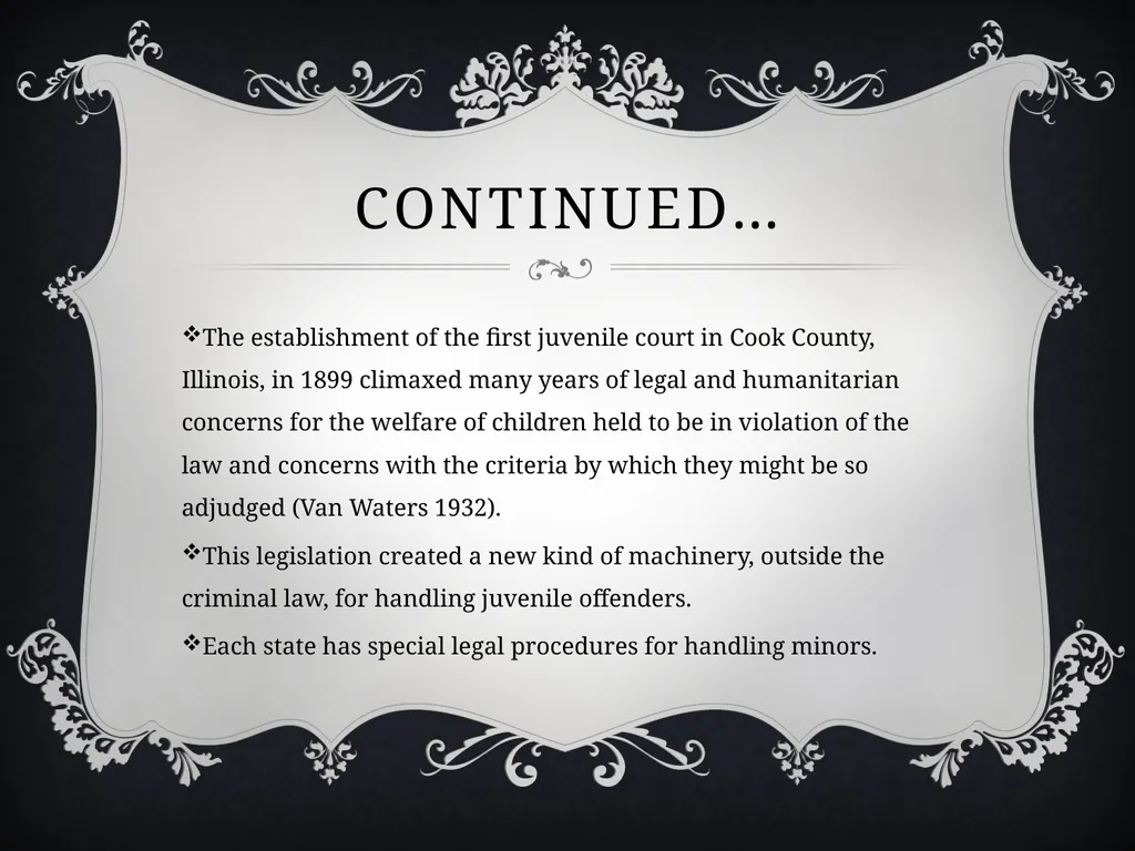 Juvenile delinquency By: The Second Group (hold - slide 6 of 22