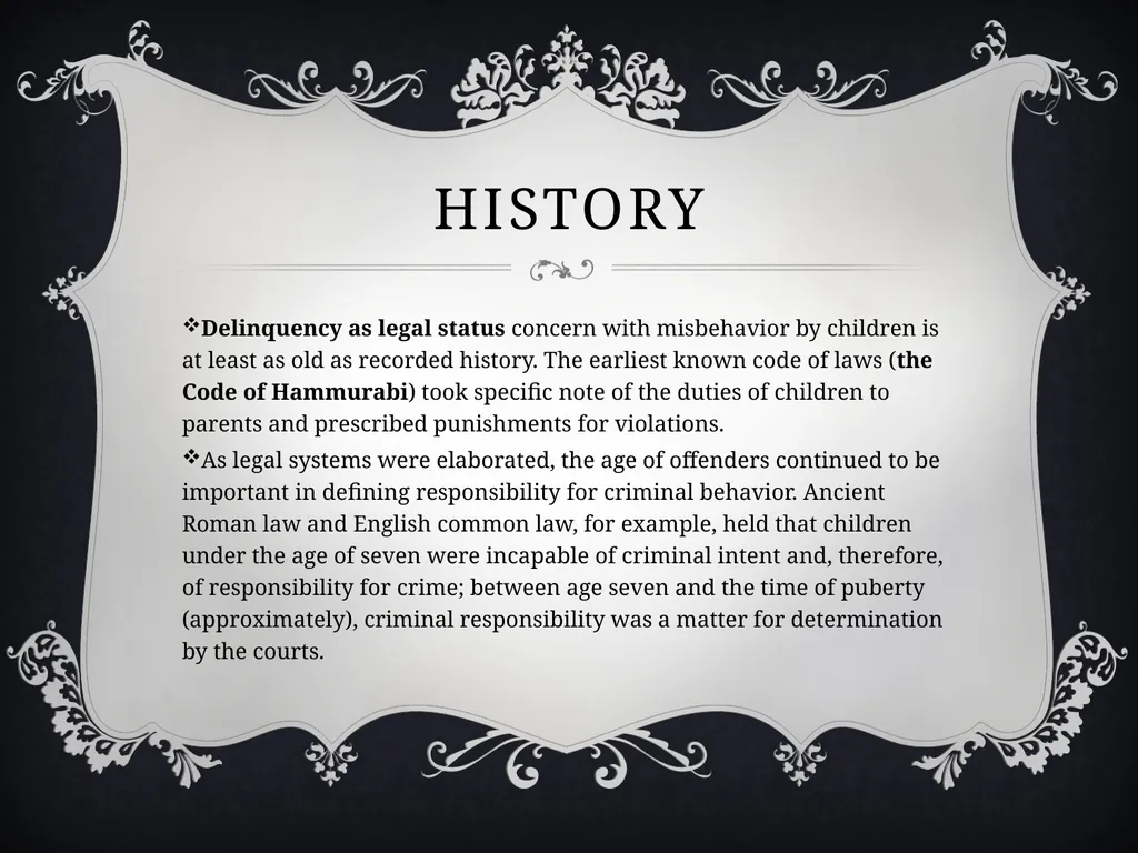 Juvenile delinquency By: The Second Group (hold - slide 5 of 22