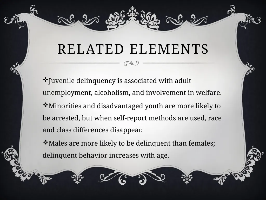 Juvenile delinquency By: The Second Group (hold - slide 9 of 22