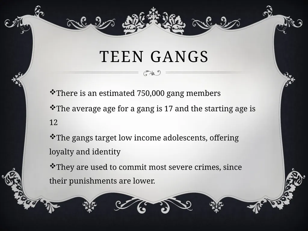 Juvenile delinquency By: The Second Group (hold - slide 19 of 22