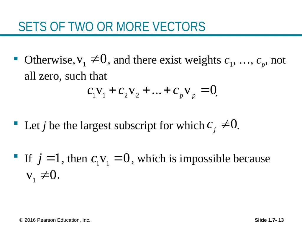© 2016 Pearson Education, Inc. Linear Equations in - slide 13 of 20
