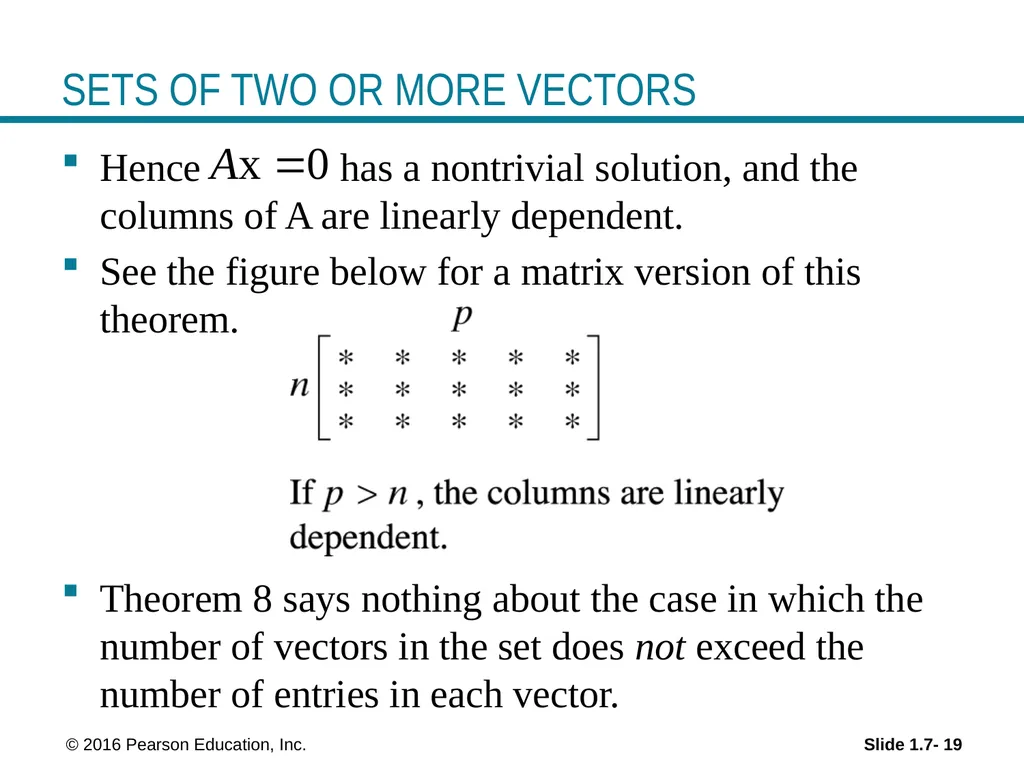 © 2016 Pearson Education, Inc. Linear Equations in - slide 19 of 20