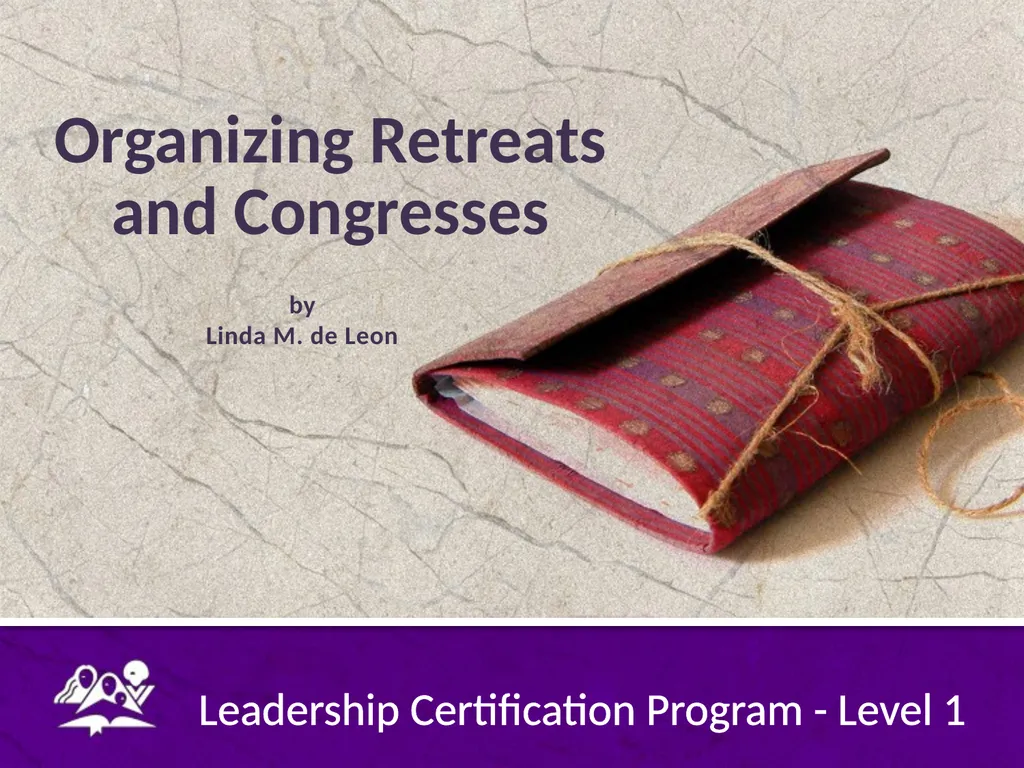 LEADERSHIP Certification Program Level 1 General - slide 2 of 39