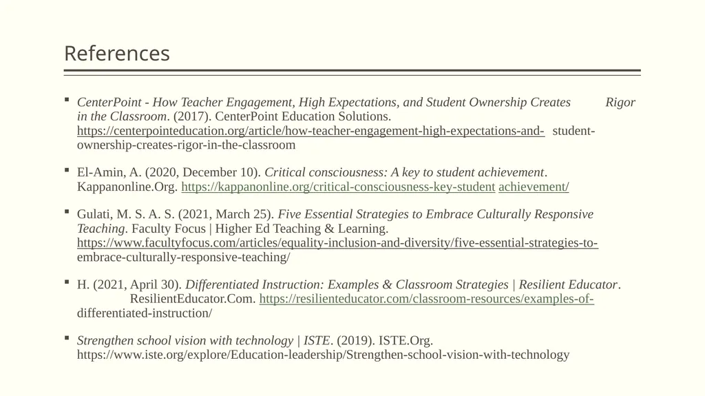 Curriculum Integration to promote student outcomes - slide 12 of 12