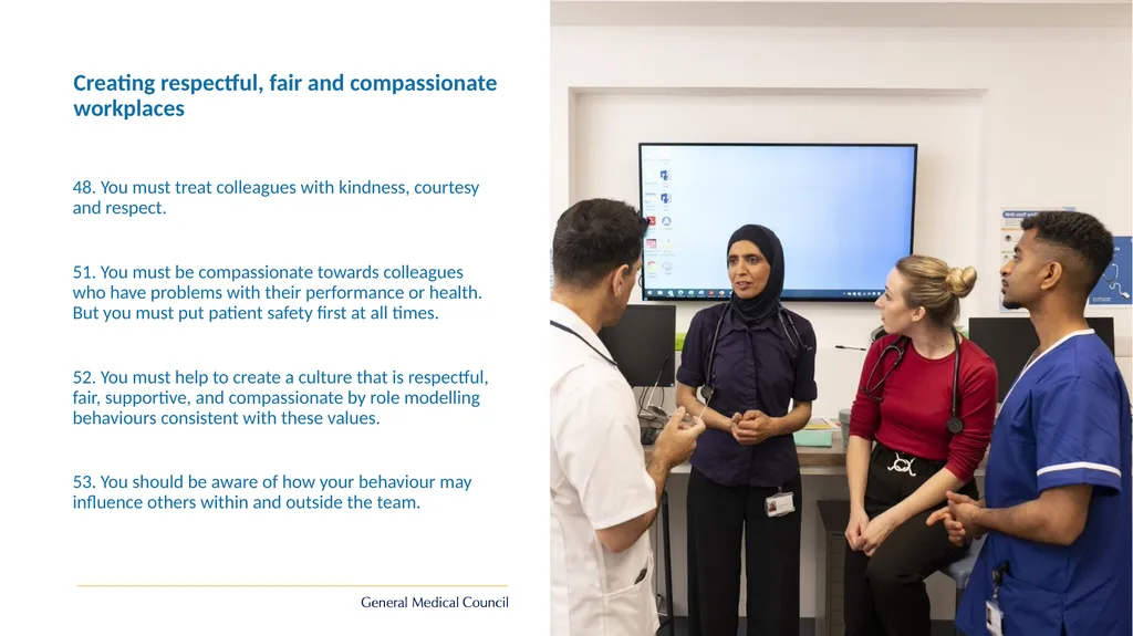 Implementing Good medical practice 2024 - slide 18 of 39