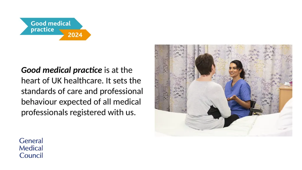Implementing Good medical practice 2024 - slide 6 of 39