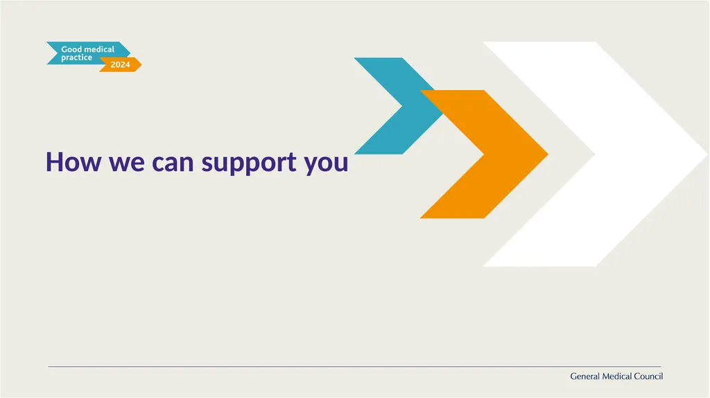 Implementing Good medical practice 2024 - slide 34 of 39