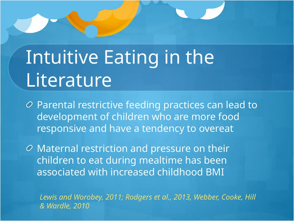 Infant and Toddler Nutrition Continuity Clinic - slide 17 of 22