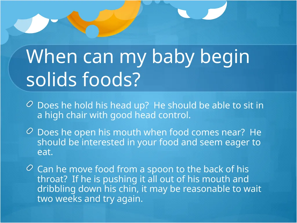 Infant and Toddler Nutrition Continuity Clinic - slide 5 of 22