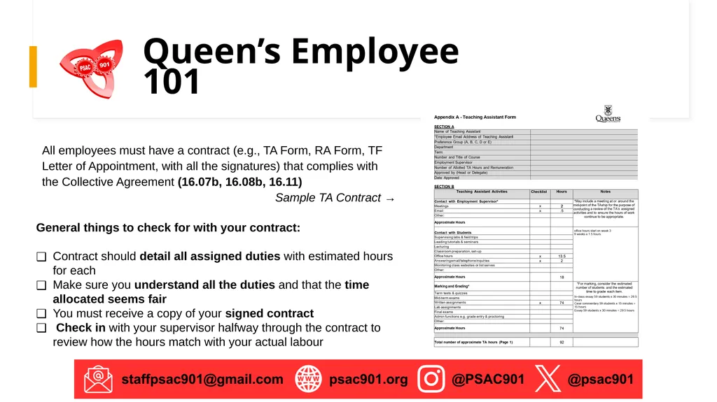 PSAC 901 Member Orientation The Union of Graduate - slide 7 of 14