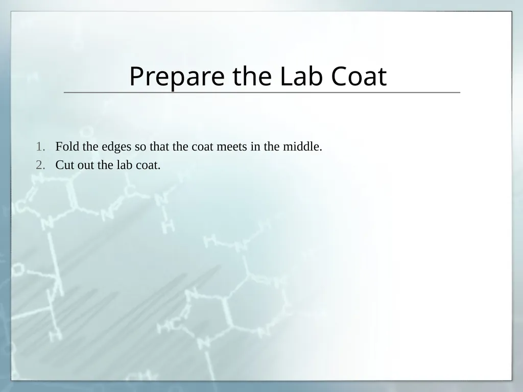 My Own Lab Coat A getting to know you activity - slide 2 of 4