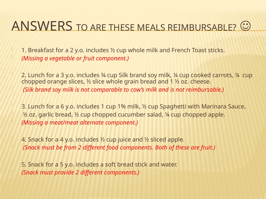 CACFP Child Care Center STAFF Training Civil - slide 31 of 32