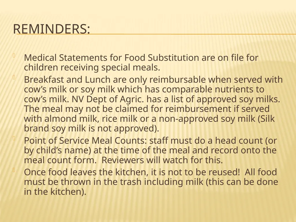CACFP Child Care Center STAFF Training Civil - slide 27 of 32