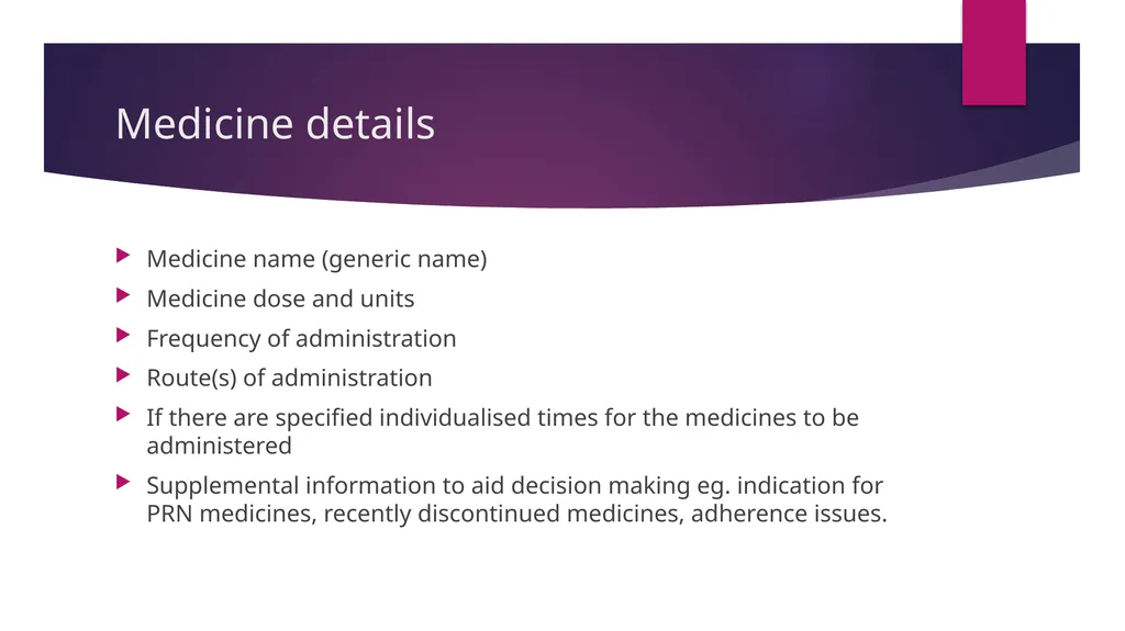 Medicine Reconciliation Catherine Wilson – - slide 10 of 24