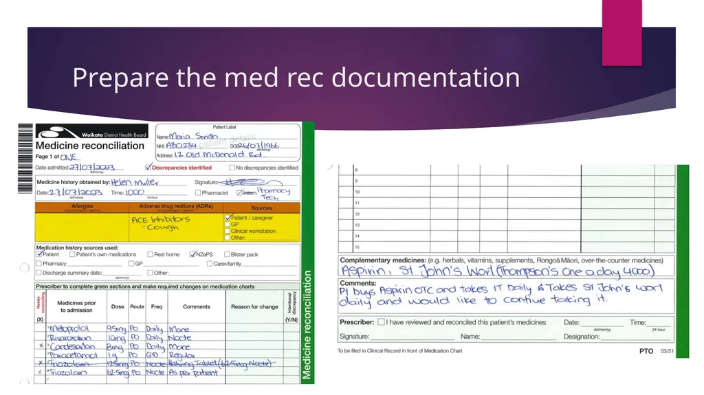 Medicine Reconciliation Catherine Wilson – - slide 23 of 24