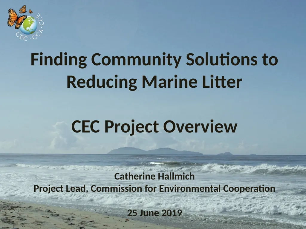 Finding Community Solutions to Reducing Marine - slide 1 of 14