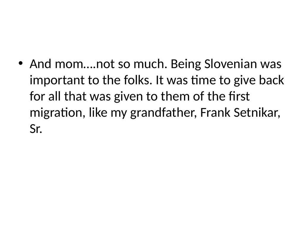 SLOVENIAN IMMIGRATION TO THE MINNESOTA IRON RANGE - slide 50 of 50