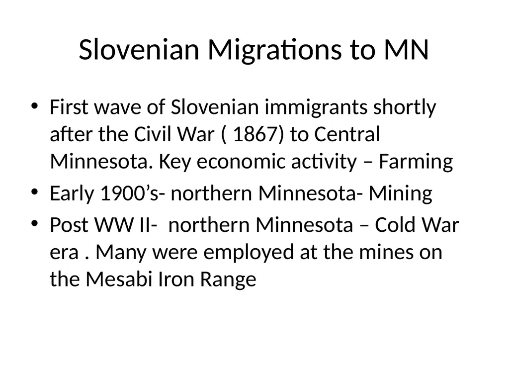 SLOVENIAN IMMIGRATION TO THE MINNESOTA IRON RANGE - slide 12 of 50