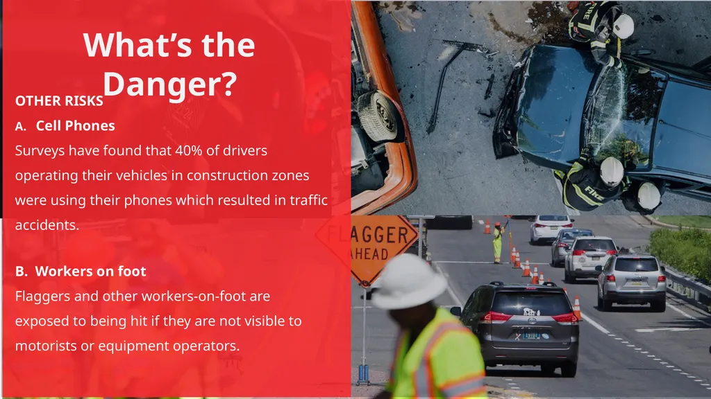 Click anywhere to get started… WORK ZONE / TRAFFIC - slide 5 of 11