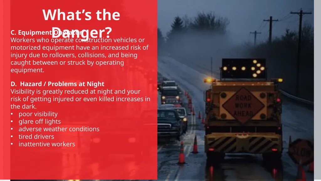 Click anywhere to get started… WORK ZONE / TRAFFIC - slide 6 of 11